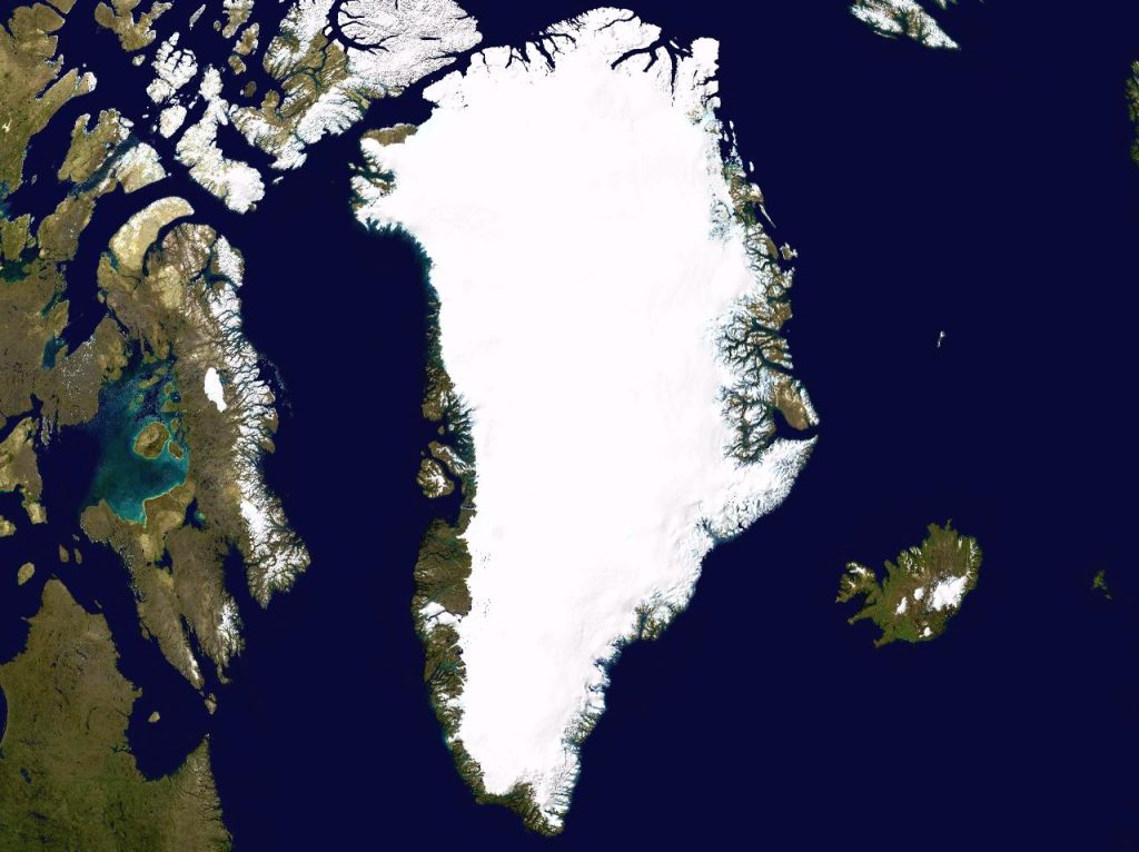 Grenlandia - mapa