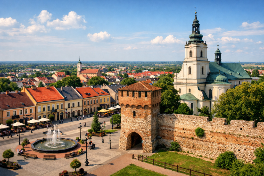 Wieluń - panorama miasta